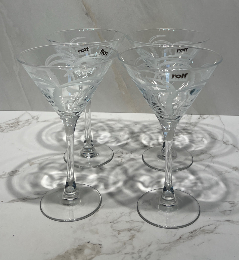 Set of  4 Martini Glasses