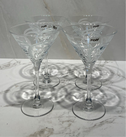 Set of  4 Martini Glasses