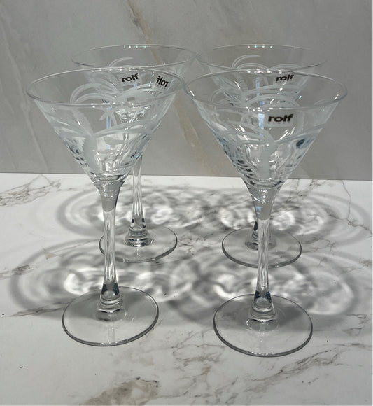 Set of  4 Martini Glasses