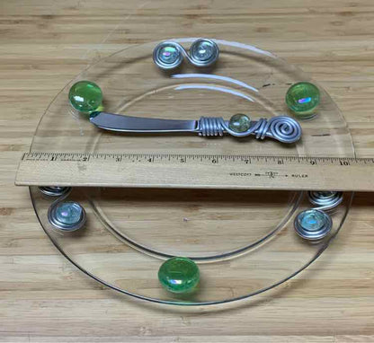 Plate With Serving Knife