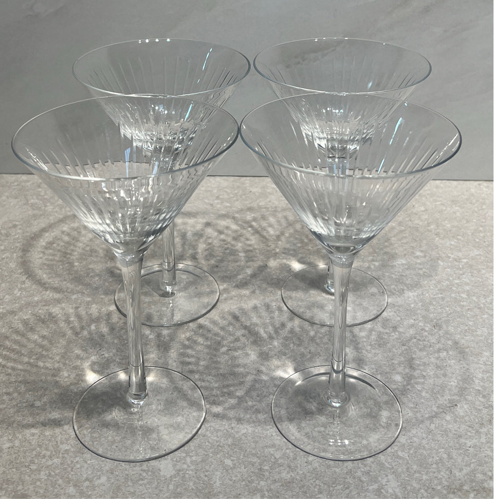 Set of 4 Martini Glasses