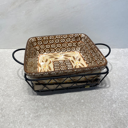 Temtpations Dish With Metal Stand