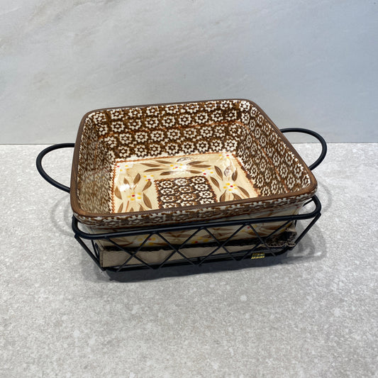 Temtpations Dish With Metal Stand