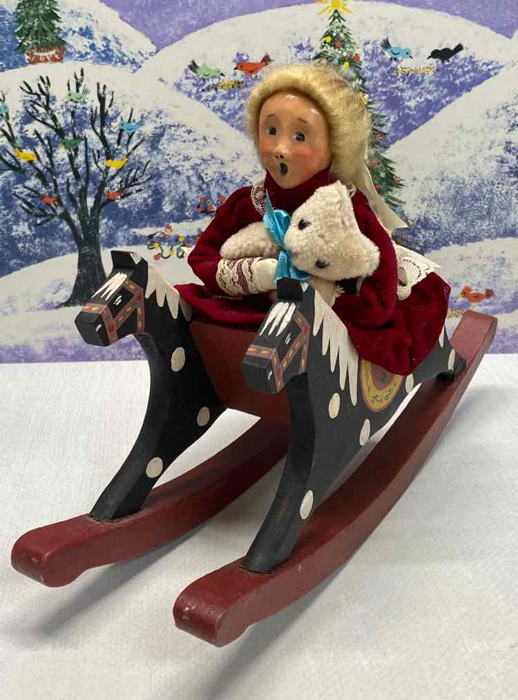 Byers' Choice on Rocking Horse