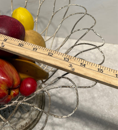 Metal Bowl with Fruit