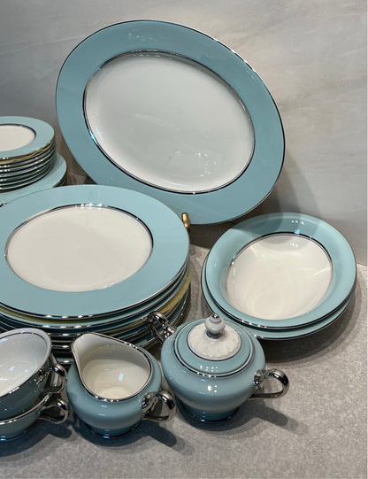 Castleton China Turquoise Dinnerware Set