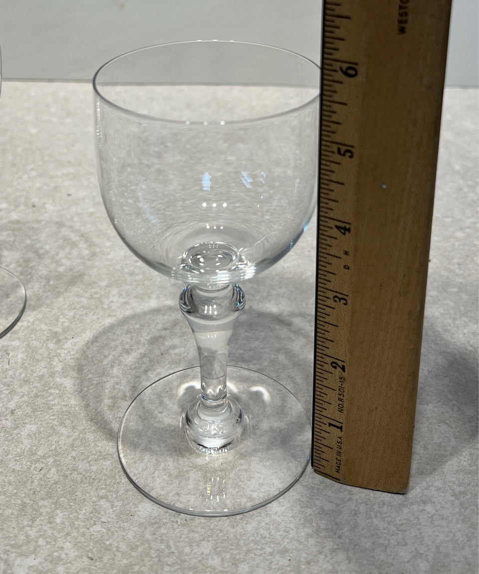 Set of 3  Baccarat Normandie Wine Glasses