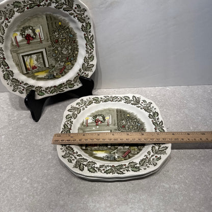 Set of 4 Christmas Plates