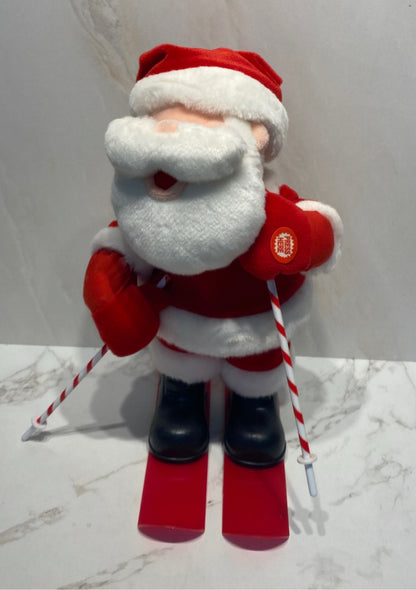 Skiing Santa