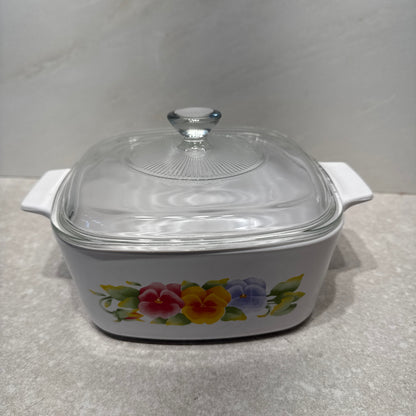 Covered Corning Ware Dish