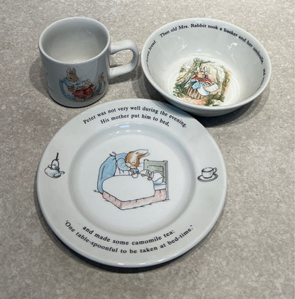 Wedgwood 3-Piece Peter Rabbit