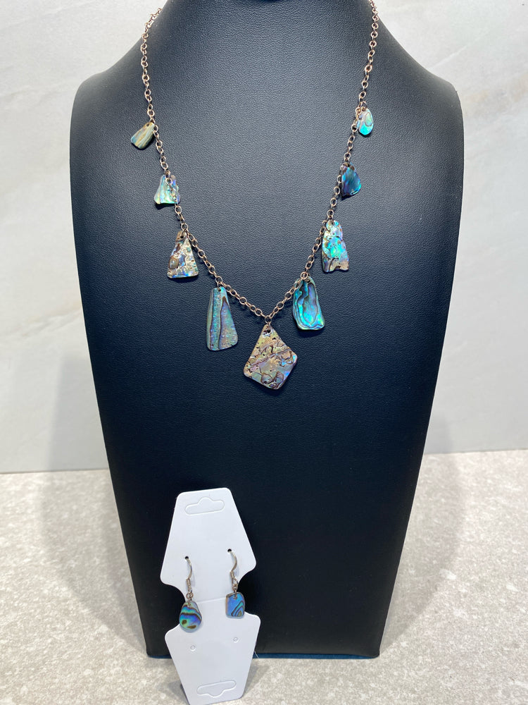 Silver Necklace And Earrings