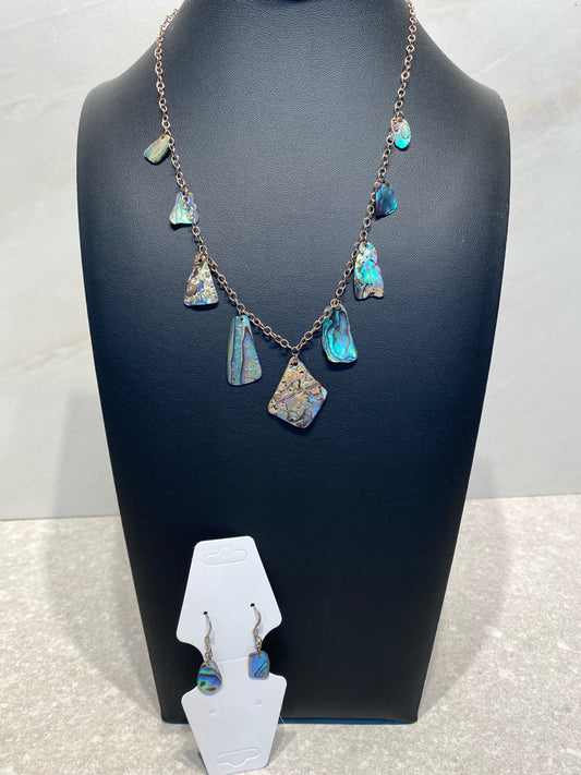Silver Necklace And Earrings