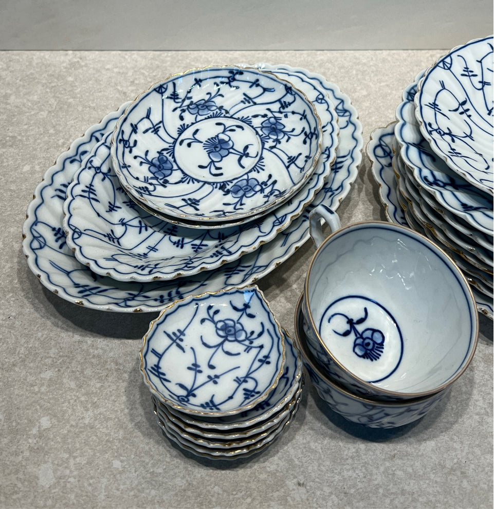 Blue And White CHina Set