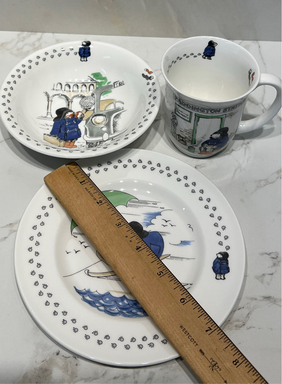 3-Piece Coalport Paddington Bear