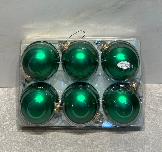 Set of 6 Green Ornament