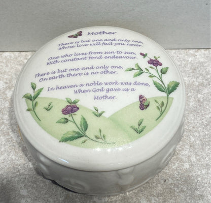 Belleek Covered Trinket