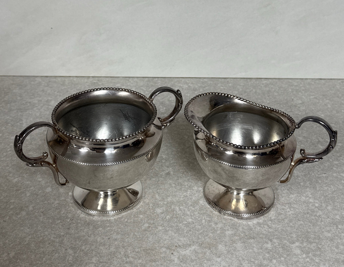 Quadruple Plate Sugar And Creamer