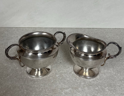 Quadruple Plate Sugar And Creamer