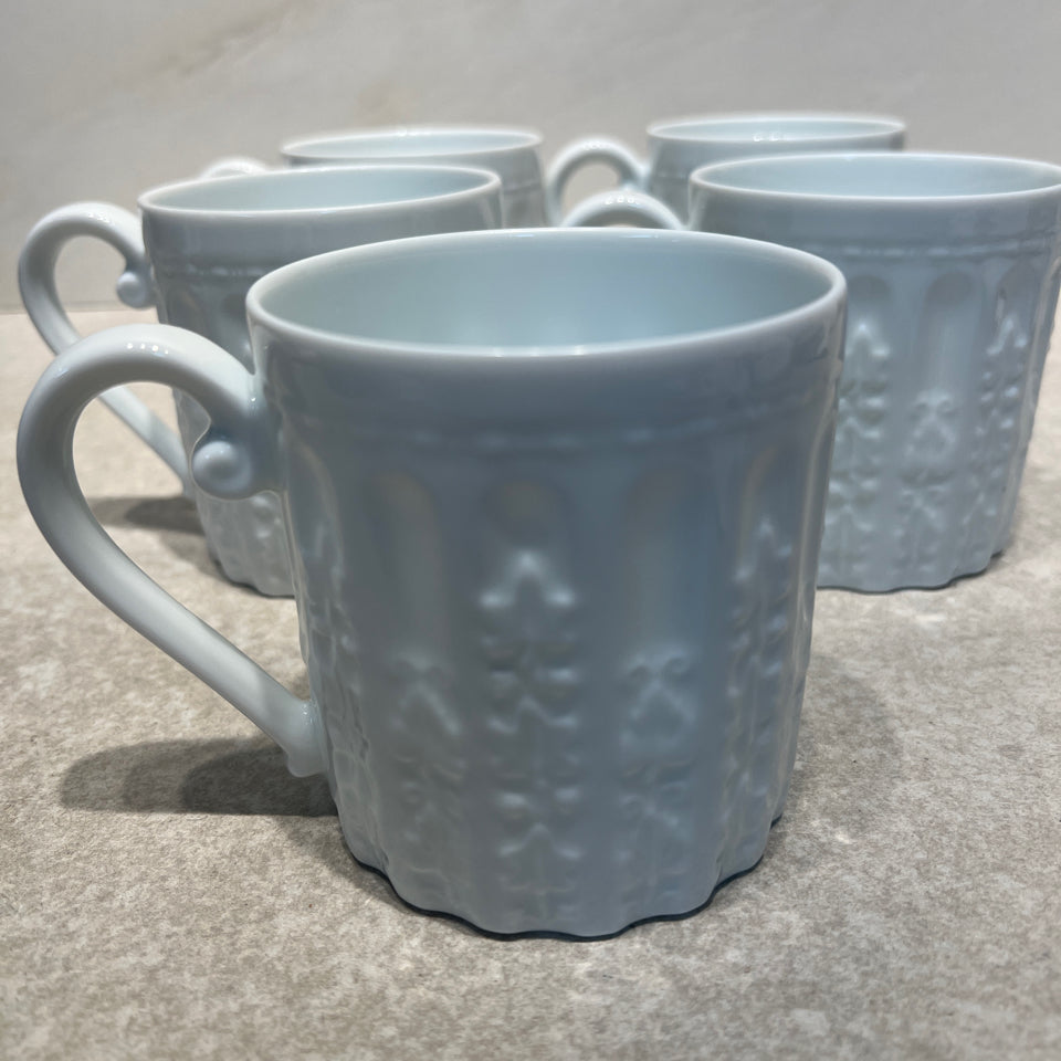 Set of 5 Bernardaud Louvre Mugs