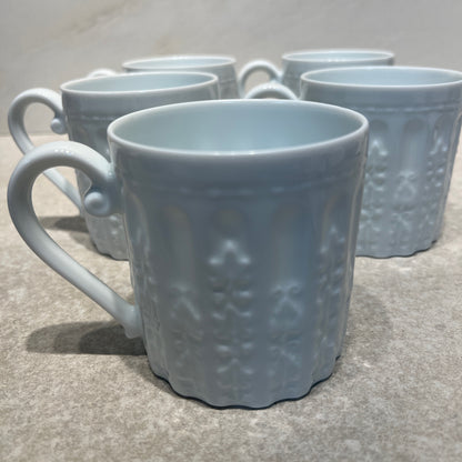 Set of 5 Bernardaud Louvre Mugs