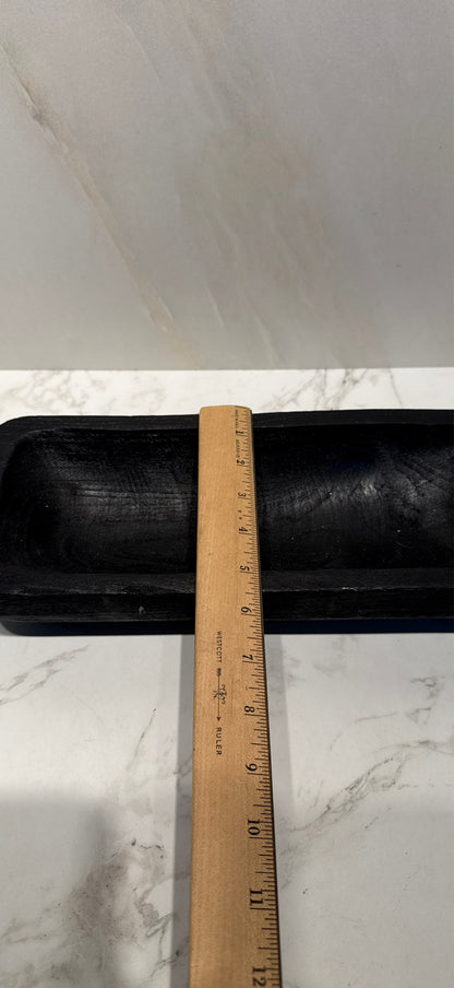 Black Wooden Bowl