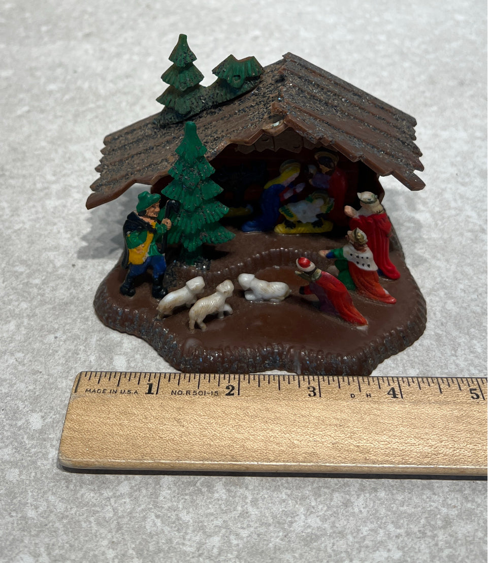 Vintage Plastic Nativity Set