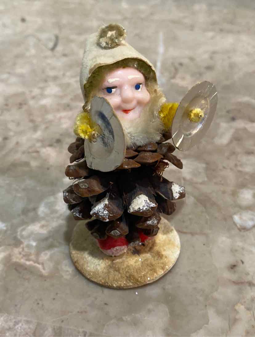 Vintage Pinecone Elf