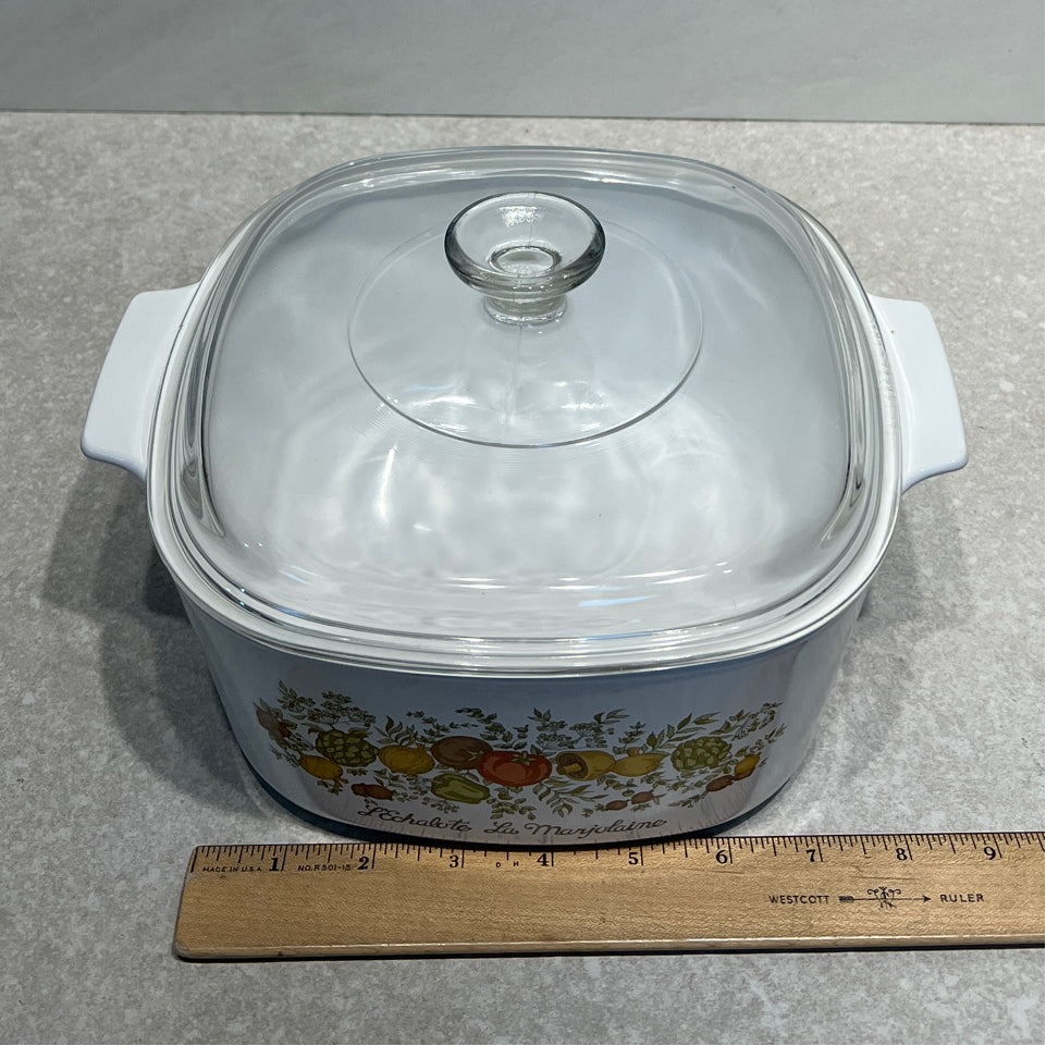 Covered Corningware Casserole