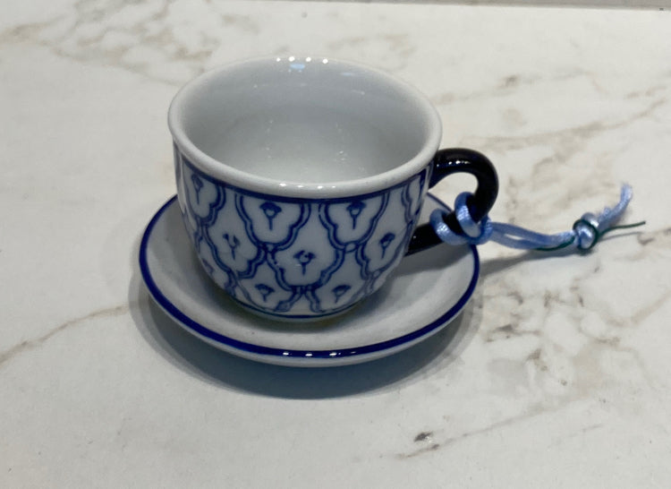 Blue And White Christmas Ornament
