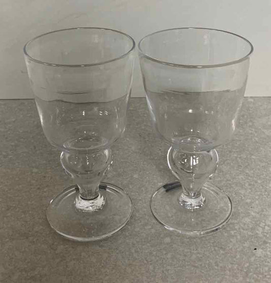 Pair of Simon Pearce Goblets