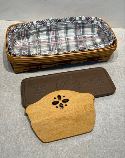 Longaberger Basket w/ Bread Brick & Divider