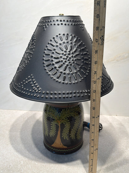 Punched Tin Lamp