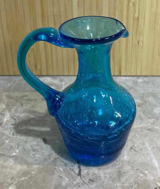 Crackle Glass Pitcher
