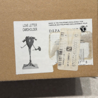 Dept. 56 Crinkles Love Letter Card Holder