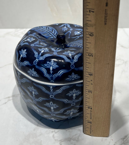 Covered Blue Jar