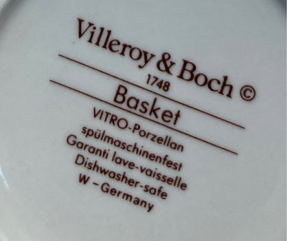 Vileroy & Boch Basket Cup And Saucer