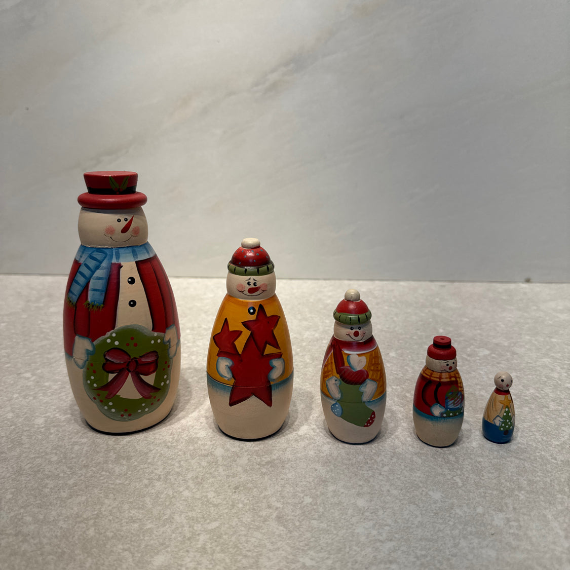 Snowman Nesting Dolls