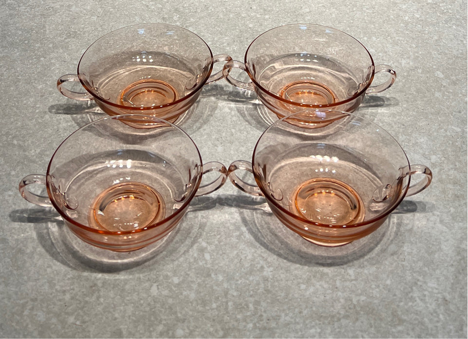 Set of 4 Handled Bowls