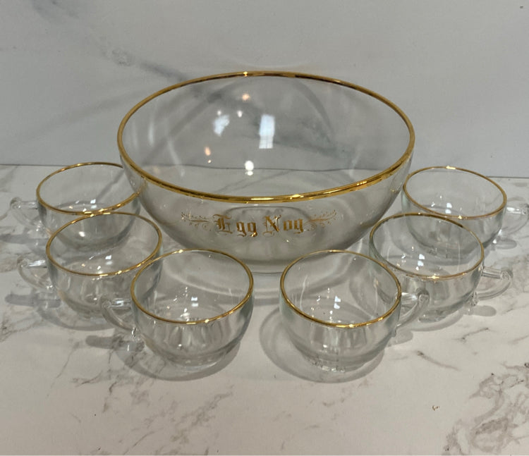 Vintage Egg Nog Set