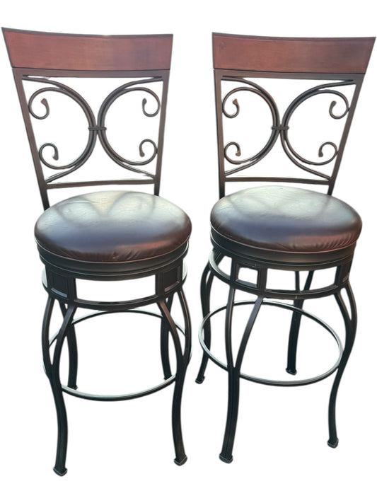 Set of 2 Swivel Stools