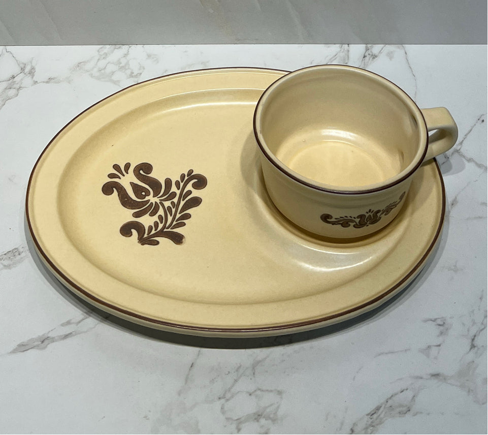 Pfaltzgraff Soup Mug With Underplate