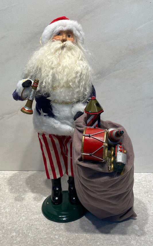 Byer's Choice Patriotic Santa