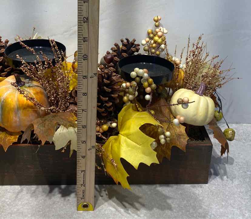 Pumpkin Candleholder Centerpiece