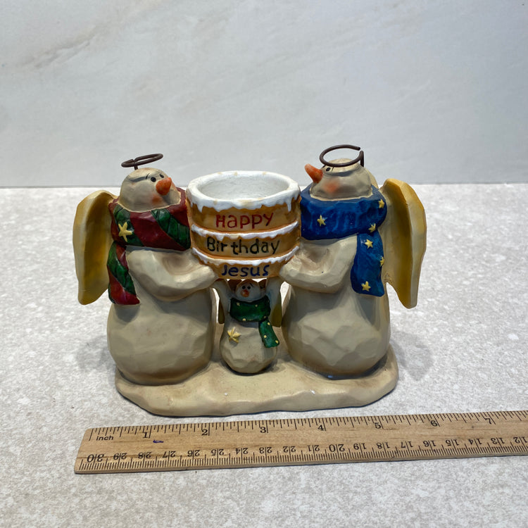 Snowman Candle Holder