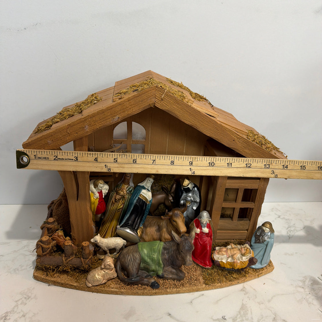 Nativity With Creche