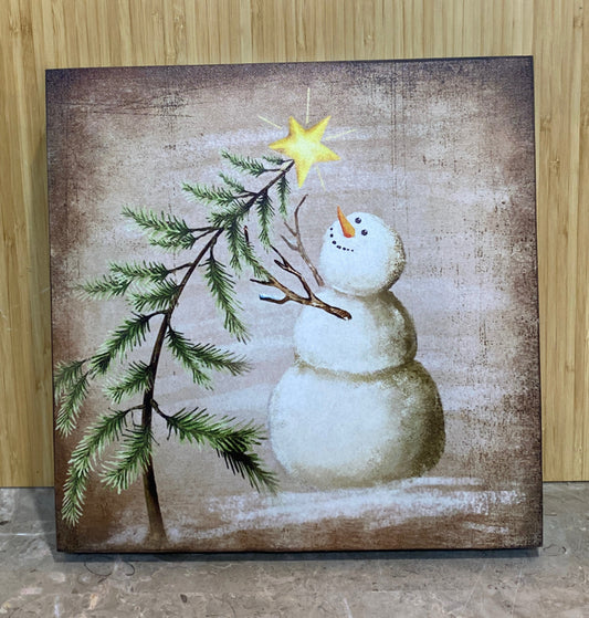 Snowman Light-Up Wall Decor