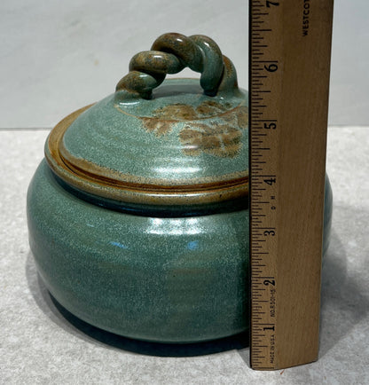 Covered Pottery Jar