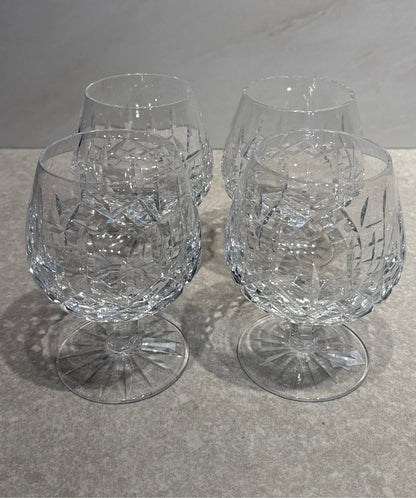 Set of 4 Waterford Brandy Glasses