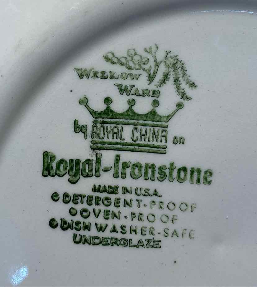 Set of 6 Willow Plates